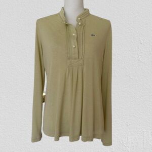 Lacoste Women’s Blouse, Designed in France. Made in France, Sz 44